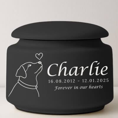 Personalised Ceramic Dog Urn – Pet Cremation...