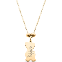 Personalised Dog-Shaped Dog Memorial Necklace – Engraved with Name