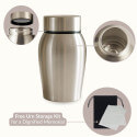 Personalised Dog Urn with Name, Dates & Special Tribute on the Lid  – Pet Memorial Stainless Steel Urn