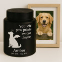Personalised Dog Urn with Angel Pup Design – Stainless Steel Memorial Urn  with Name, Dates & Special Tribute