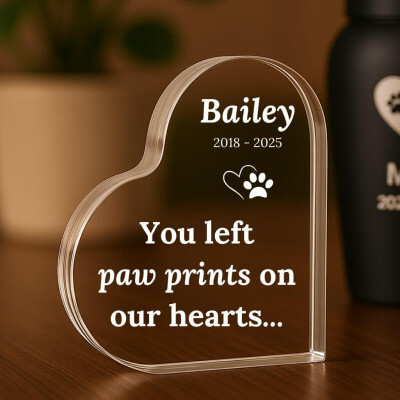Personalised Dog Memorial Gift – Heart-Shaped... Personalised Dog Memorial Gift – Heart-Shaped...