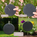 Personalised Heart Dog Grave Marker with Metal Hook Stake – Slate Pet Memorial Garden Plaque with Name, Dates & Tribute